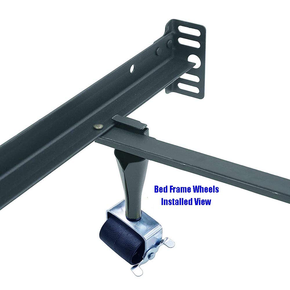CAFORO Bed Frame Wheels Casters Rollers Brakes Stem For