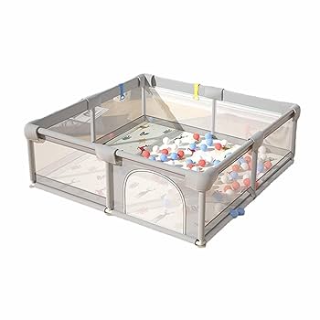 Amazon.co.jp: TUSTMO ベビーサークル メッシュ 四角 200cm