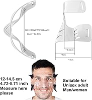 Vista 6 de QianCheng Protector de nariz para nariz rota para adulto, protector facial ajustable con relleno, QC-L5-L