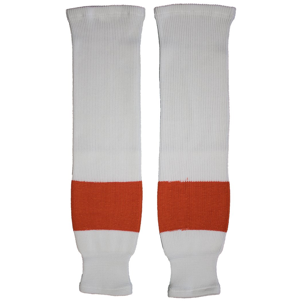 TronX Philadelphia Knit Hockey Socks (28 Inch - White)