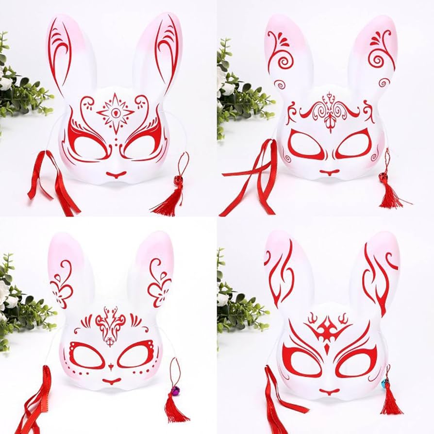 お祭り♡うさぎちゃん♡うさぎお面 お祭り♡うさぎちゃん♡うさぎお面