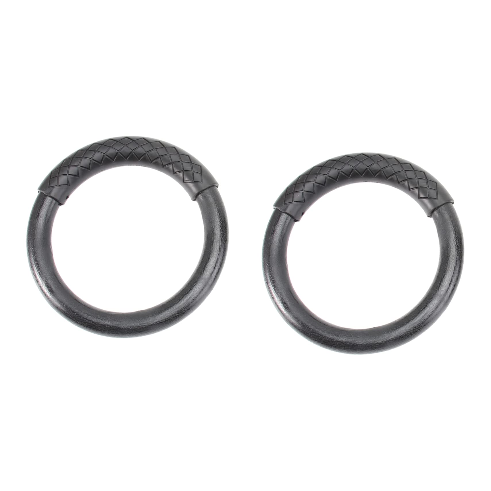 OSOLADY 1Pair Abs Gymnastic Rings for Fitness Durable Exercise Rings for Full Body Workouts for Pull Ups Push Ups Dips and More Black for All Fitness Levels