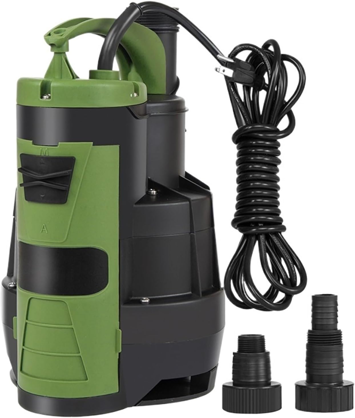 Sump Pump 1HP 3500GPH Submersible Clean/Dirty Water Pump with Build-in Float Switch and Handle for for Pool, Pond Garden(Green)