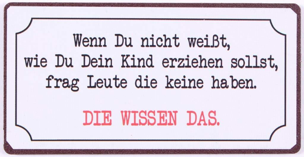 Decorative Fridge Magnet for Home Wenn du nicht weisst… 5cm x 10cm