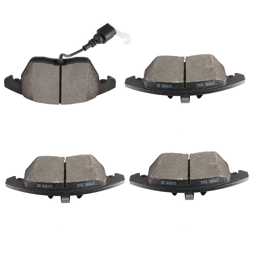 cciyu D1319 Ceramic Front Brake Pad Set Fit For Audi A3,A3 Quattro,TT,TT Quattro,For VW For TYPE 1,CC,For Eos,For Golf,For GTI,For Jetta,For Passat,For Passat CC,For Rabbit