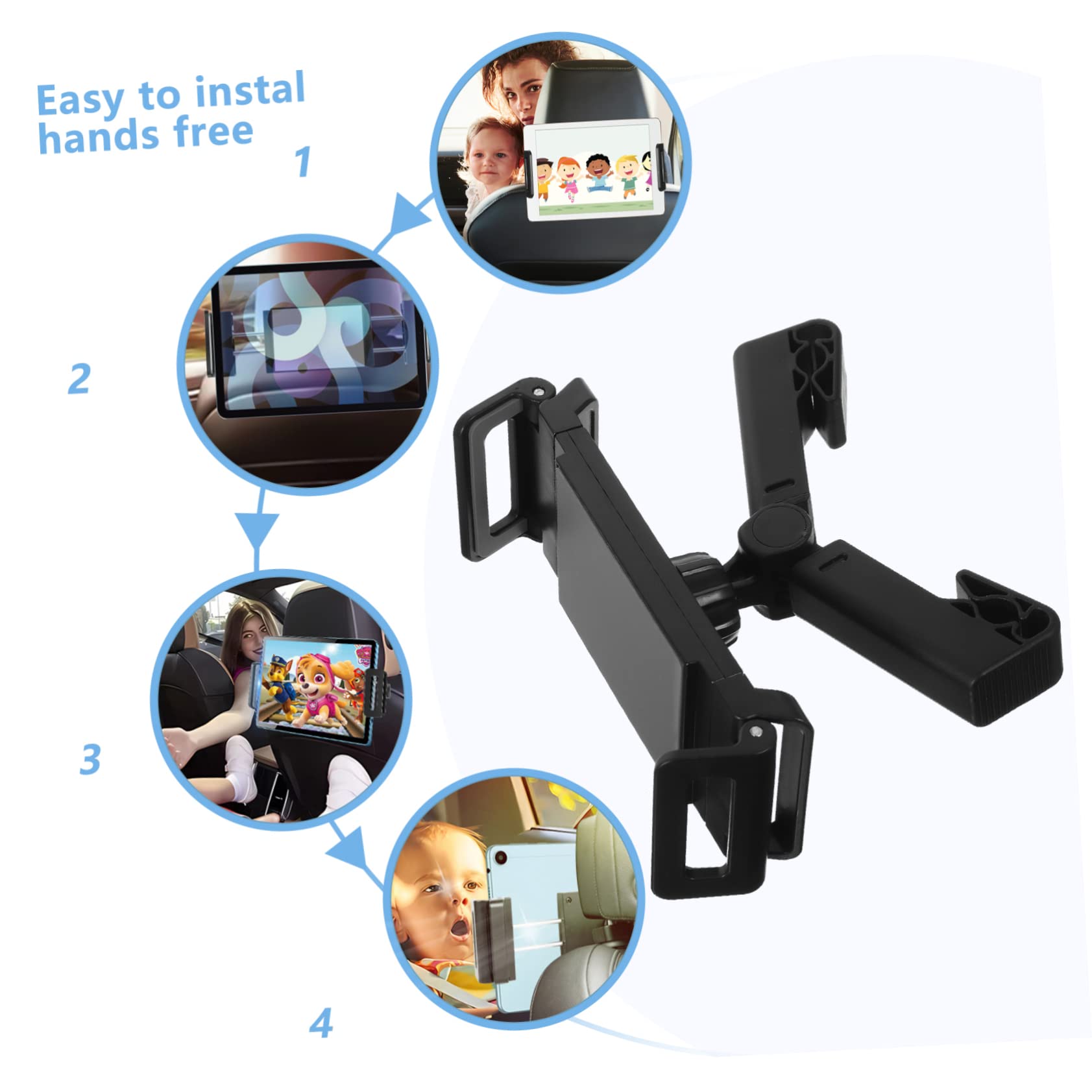 GRIRIW Car Tablet Holder Headrest Tablet Mount Back Seat Boys and Girls Phone Bracket Comfortable Journey