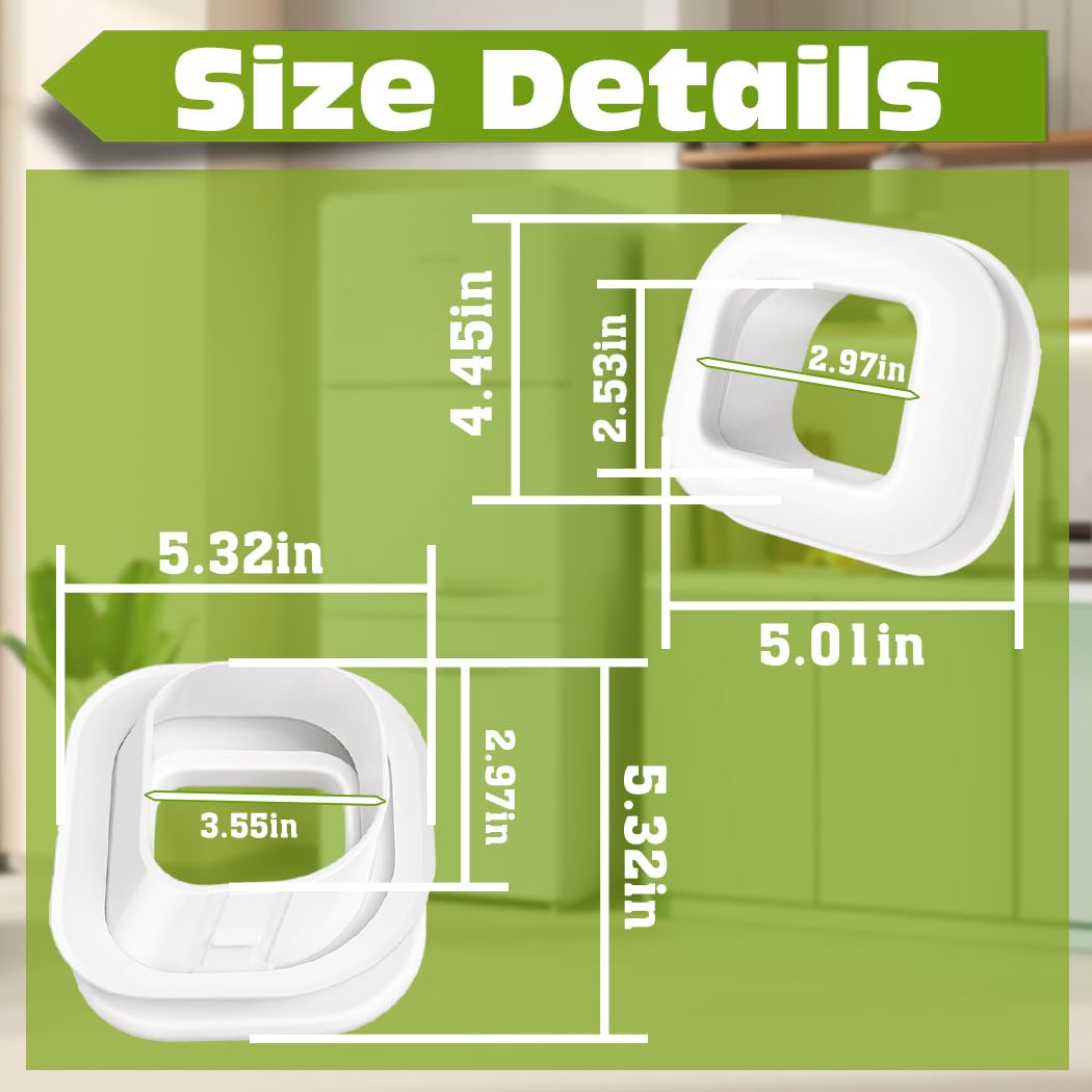 Upgraded DA97-12594A Refrigerator Ice Chute Gasket and Cap Assembly Fits for RF28HMEDBSR RF28JBEDBSR RF263TEAESR SMS Refrigerator Ice Maker Gasket, Replacement PS4176621 3282525 Dispenser Gasket