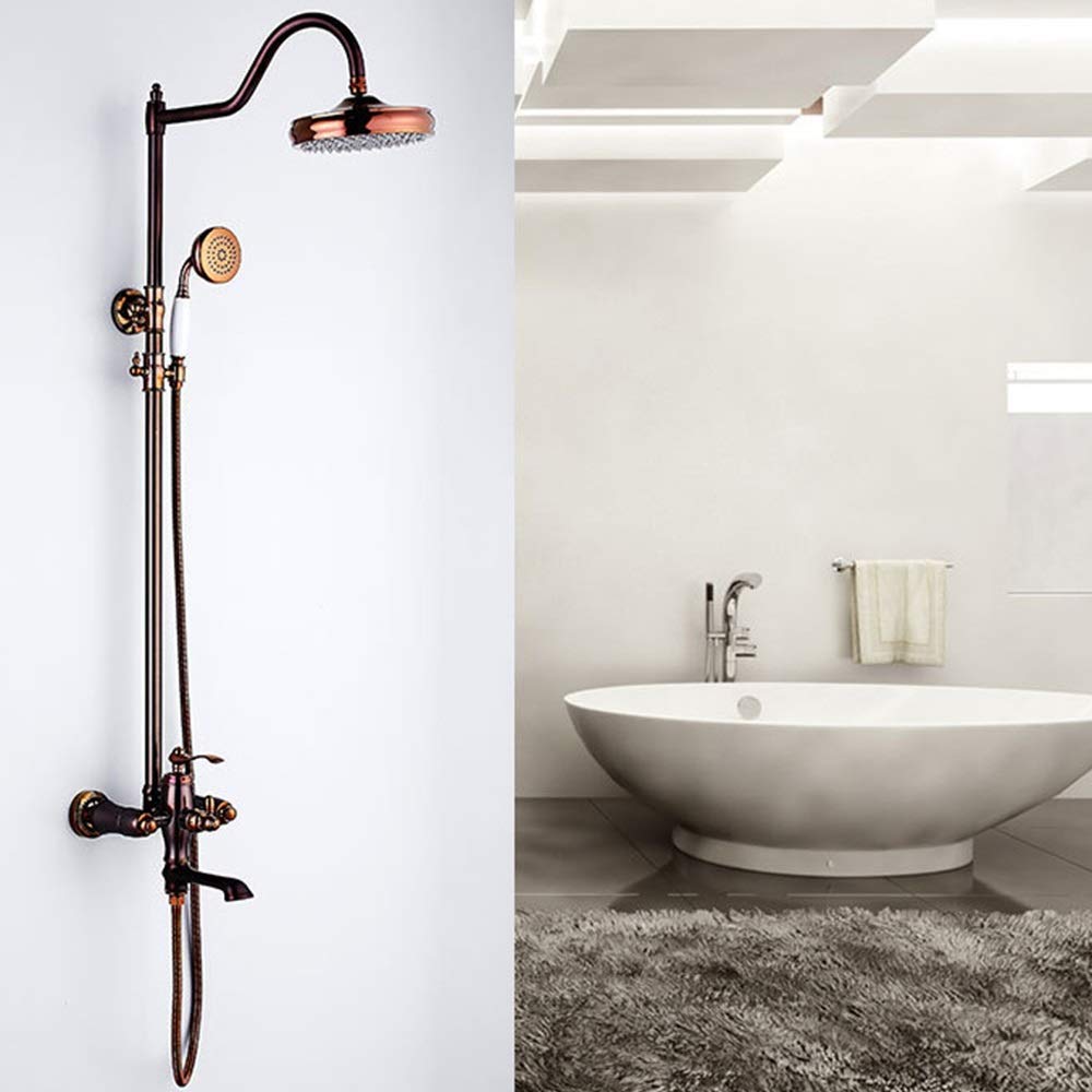 Robinet de douche en bronze antique haut de gamme européen