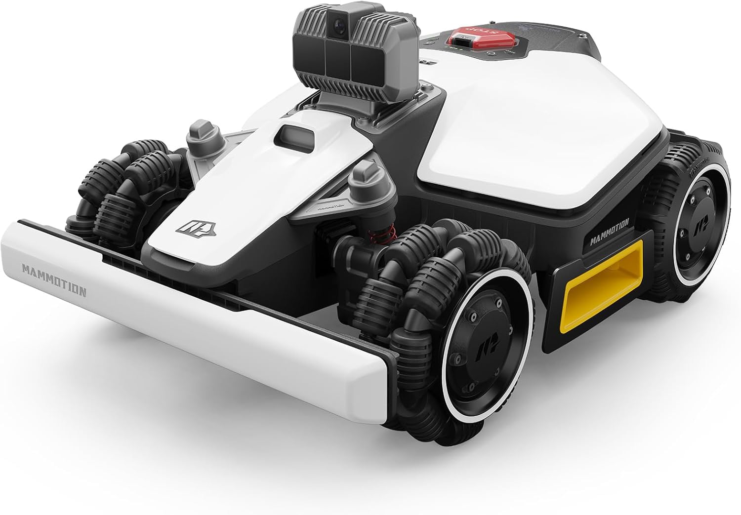 MAMMOTION LUBA mini AWD LiDAR Mähroboter ohne Begrenzungskabel & RTK-Antenne für 1500 m², 3D LiDAR+NetRTK+AI Vision Triple-Fusion, AWD 80% Steigung, Automatische Kartierung, 3 Jahre Gratis-4G