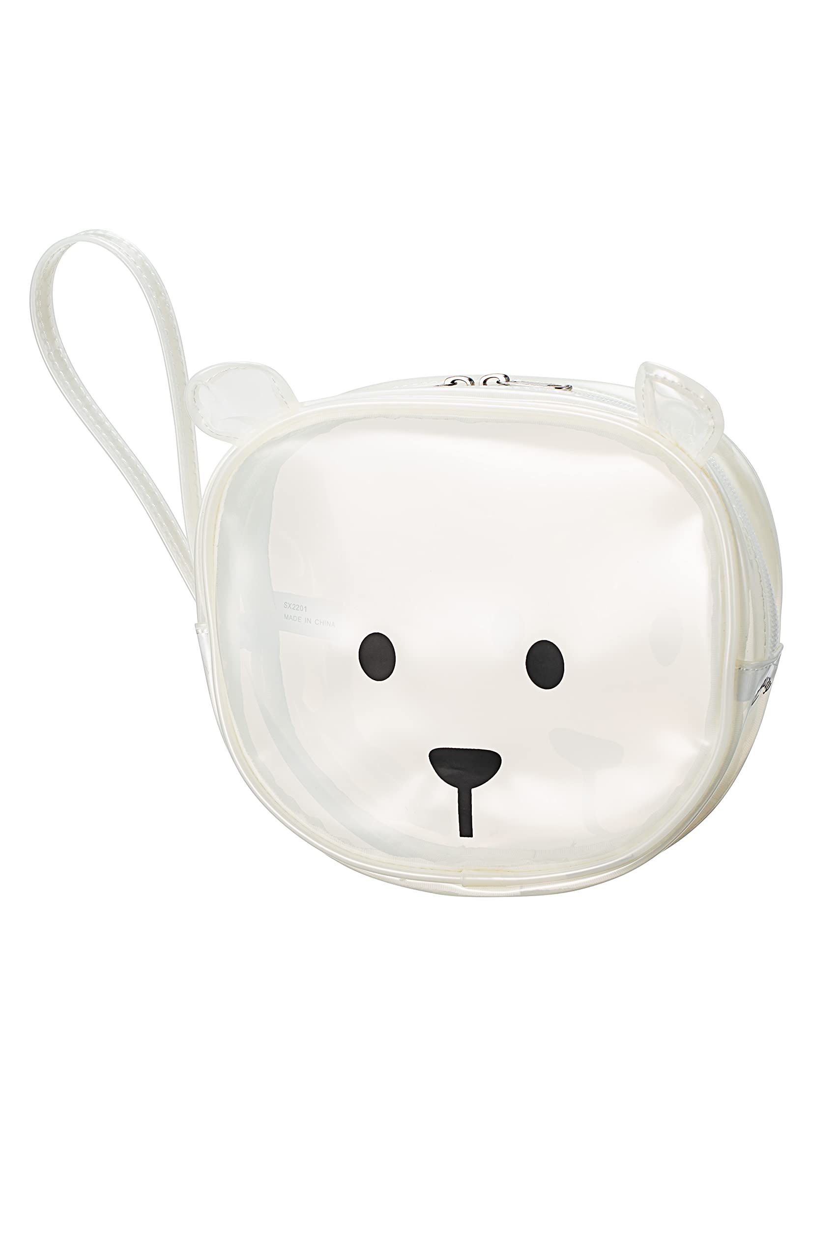 Callaway Pouch, STYLE-L BEAR PH WMS WHT SS 2022, White, Women's, 8.1 x 6.9 x 0.2 inches (20.5 x 17.5 x 5 mm)