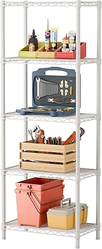 SINGAYE 5 estantes pequeños de alambre para cocina, despensa, para cerrar el hogar, organizador y almacenamiento, estante de baño, organización de