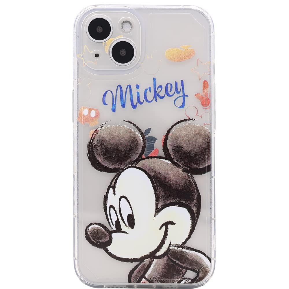 MC Fashion Group, IncMC Fashion iPhone 13 Case, Cute Cartoon Print Soft Flexible Clear Transparent Lightweight TPU Case for iPhone 13 6.1 inch 2021 (Mickey Mouse)