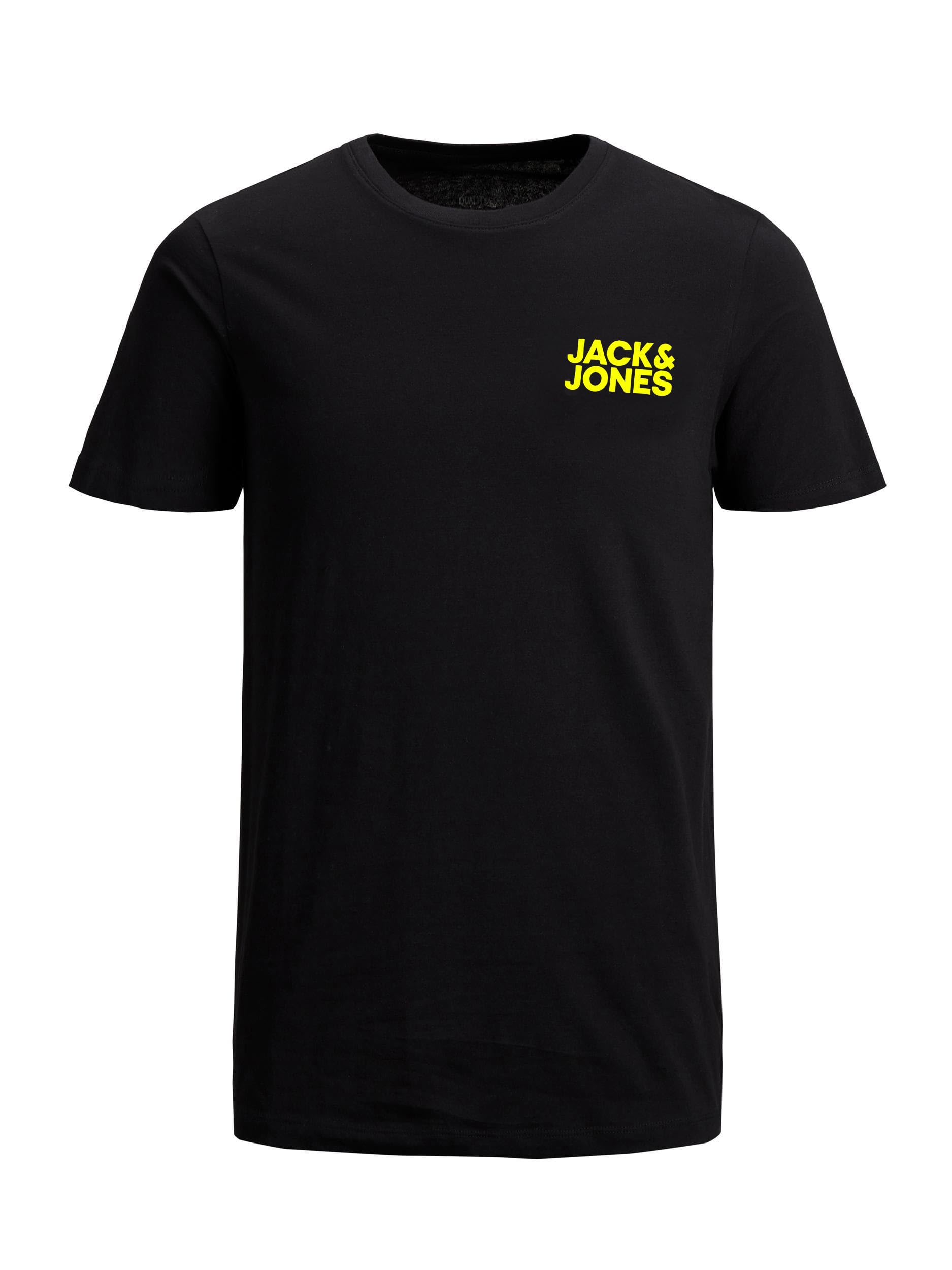JACK & JONES, JJECORP Logo Tee SS Crew Neck - Maglietta da Uomo a Girocollo, Confezione Risparmio, con Stampa Grafica, XXL