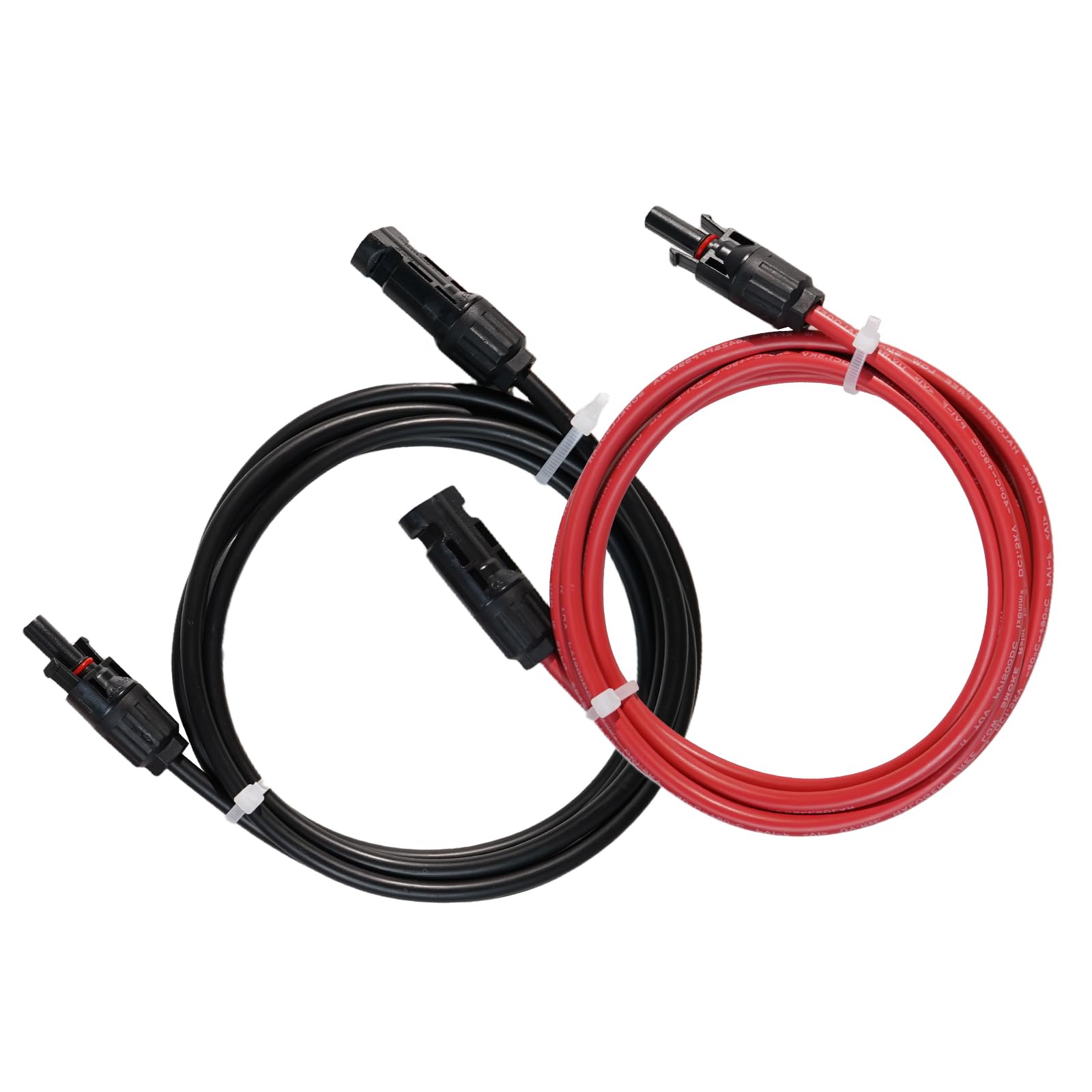 2 Meter Solarkabel 4mm² mit MC4 Stecker, Photovoltaik-Verlängerung für Solarmodul & Wechselrichter