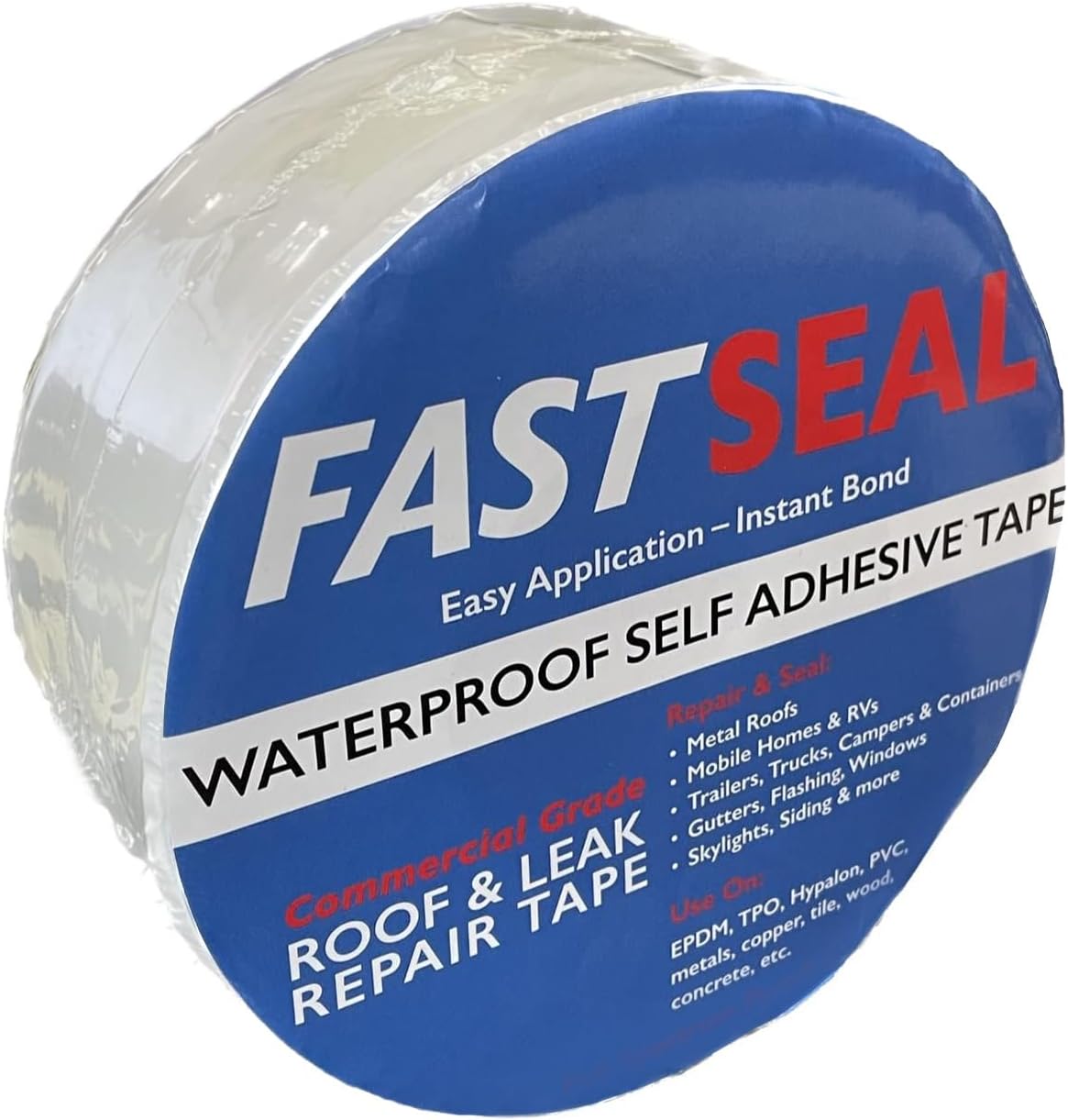 RV Roof Tape, 2" x 50' White, UV-Resistant - Eternabond Equivalent