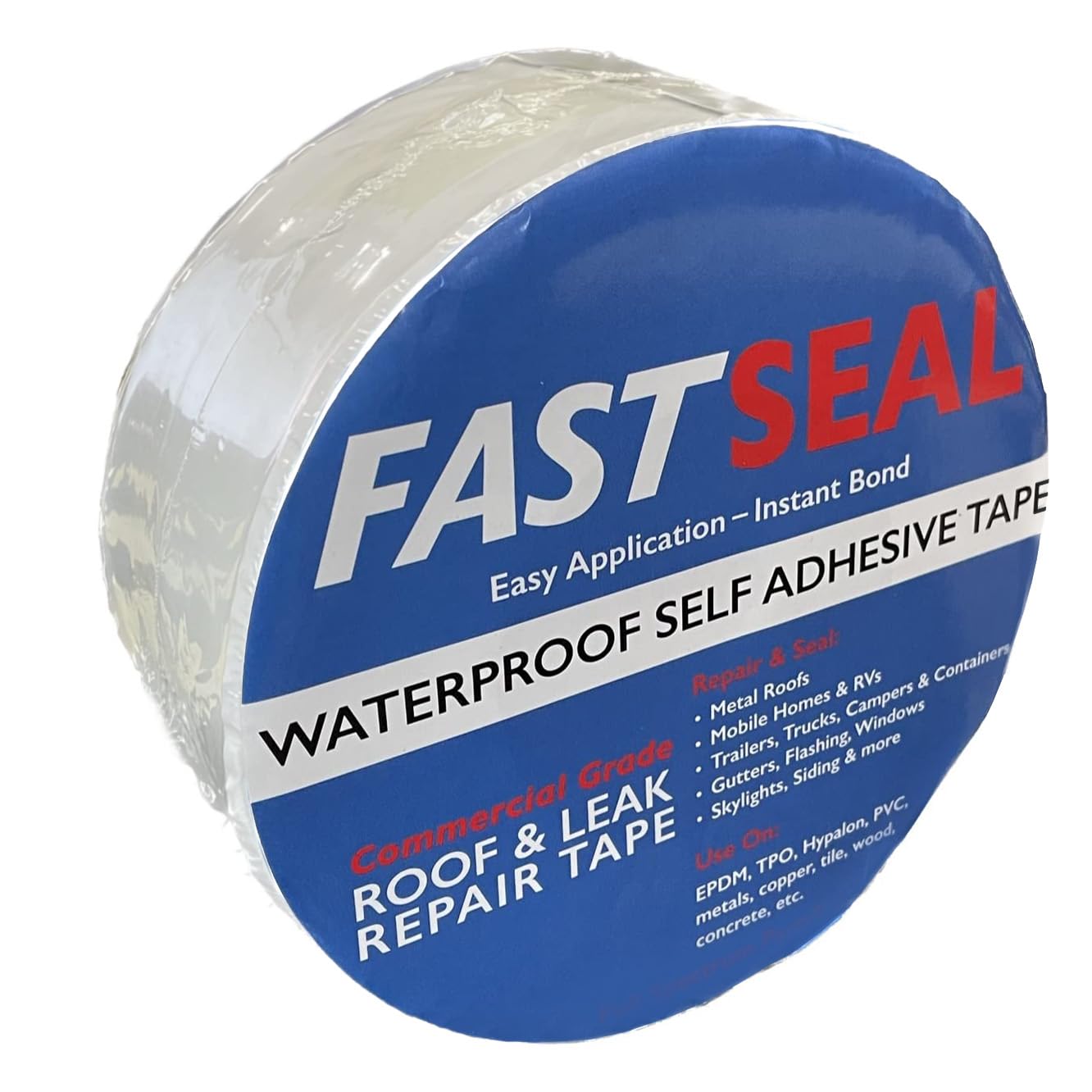RV Roof Tape, 2" x 50' White, UV-Resistant - Eternabond Equivalent
