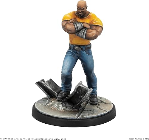 Miniatura 3 de Marvel Crisis Protocol Luke Cage y Iron Fist - Paquete de personajes  Juego de batalla en miniatura  Juego de estrategia para adultos y adolescentes