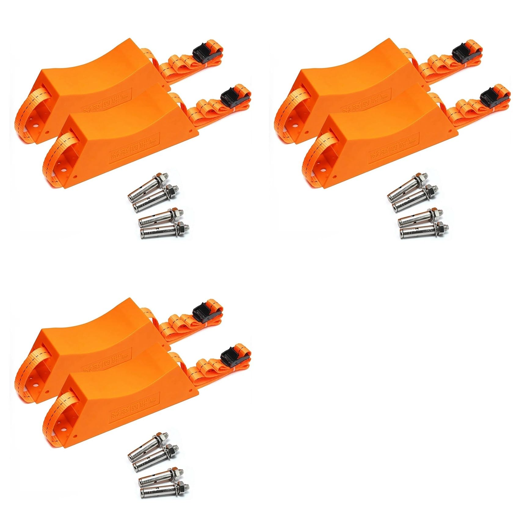 Ctrlzs Orange 6Pcs Propane Tank Holder Cylinder Wall Mounted Bracket Gas Cylinder Bracket Abs Gas Cylinder With Screws