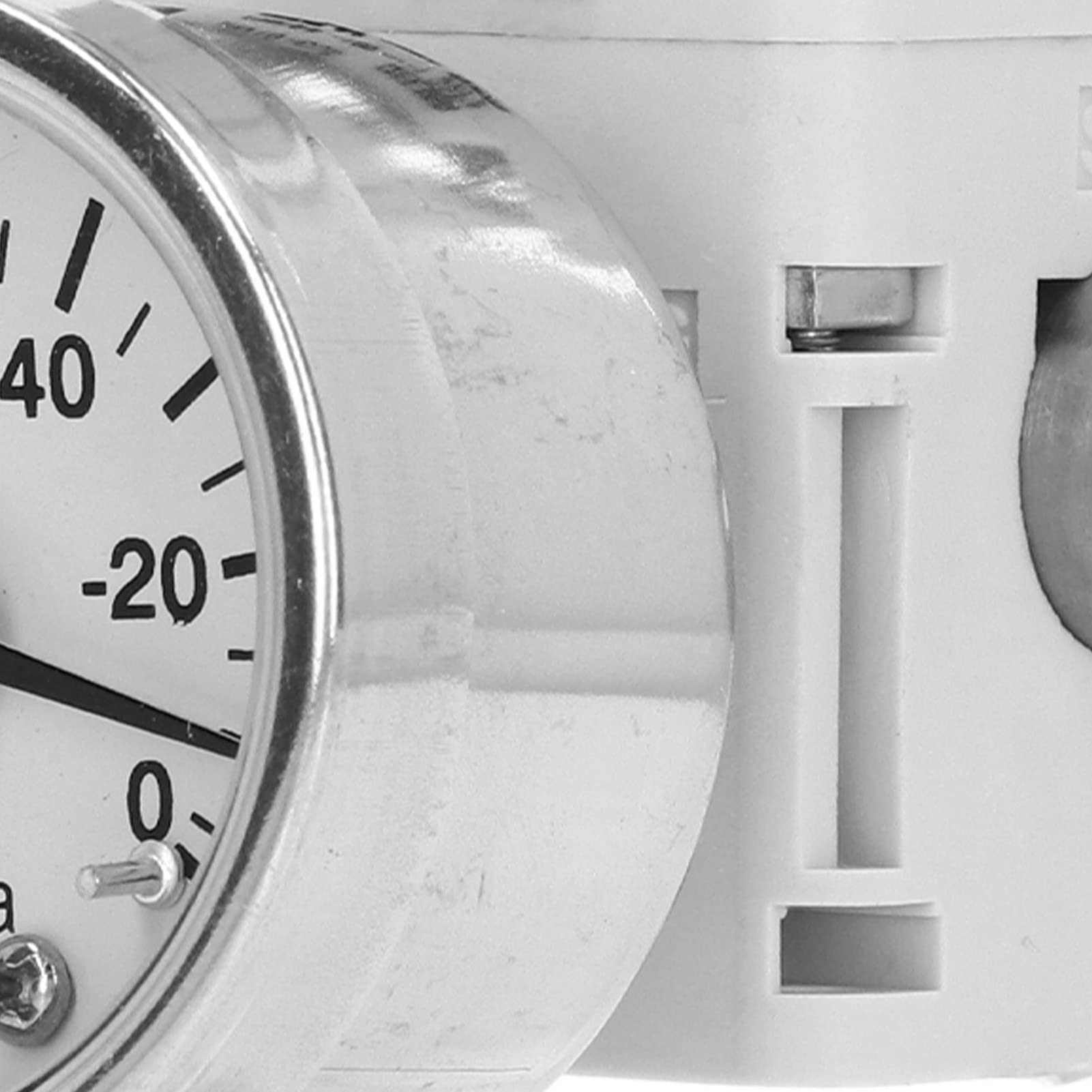 Pneumatic Vacuum Pressure Regulator, Professional Air Pressure Regulator - 100 to - 1.3 Kpa, Compact, Self Sealing Regulating ABS with Dial for At Home