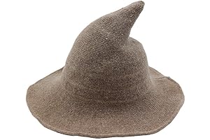 Fekey&JF Women's Witch Knitted-Wool Hats for Halloween and Masquerade