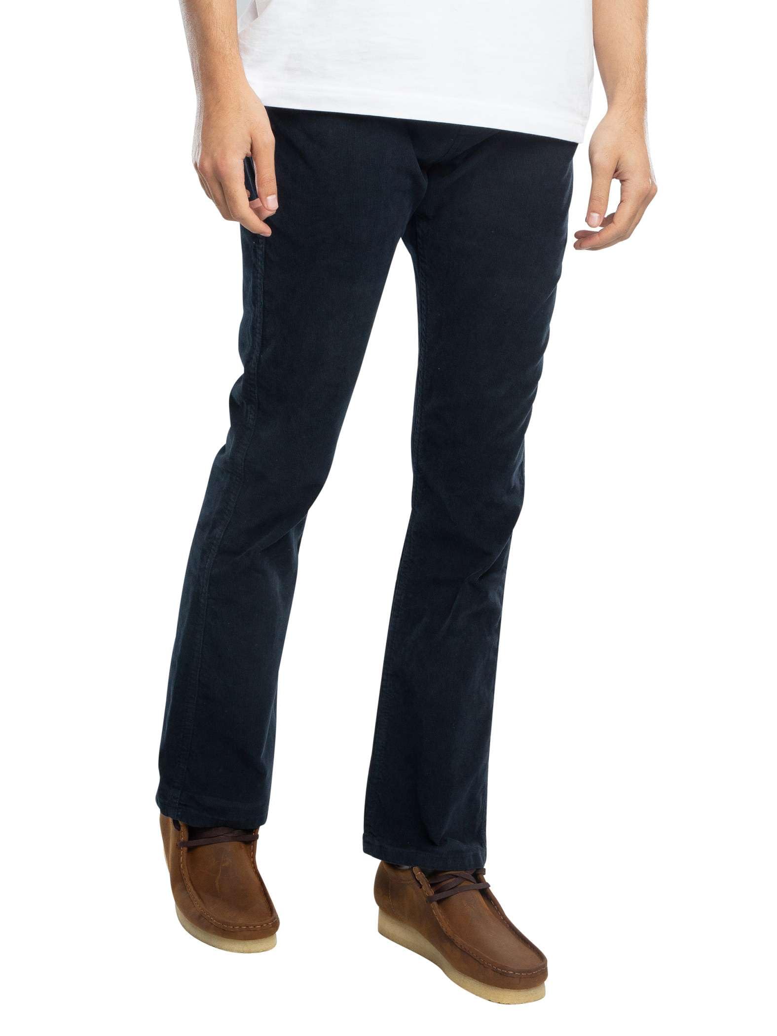 Lois Jeans Men's Navy Blue Dario Boot Thin Corduroy Jeans
