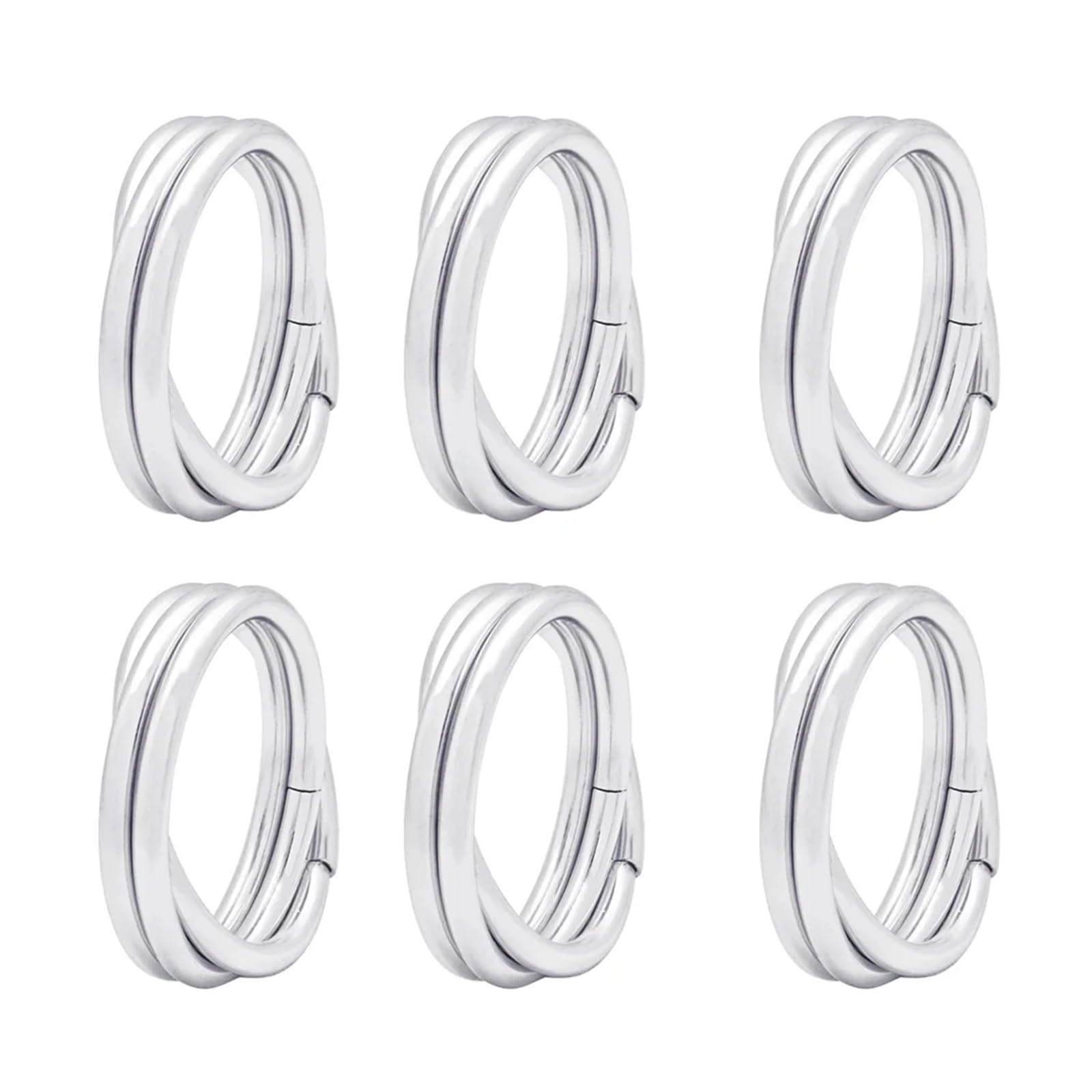 Napkin Rings 6Pcs Napkin Rings Stainless Steel Elegant Holders Wedding Dinner Party Serviette Buckle Table Decoration