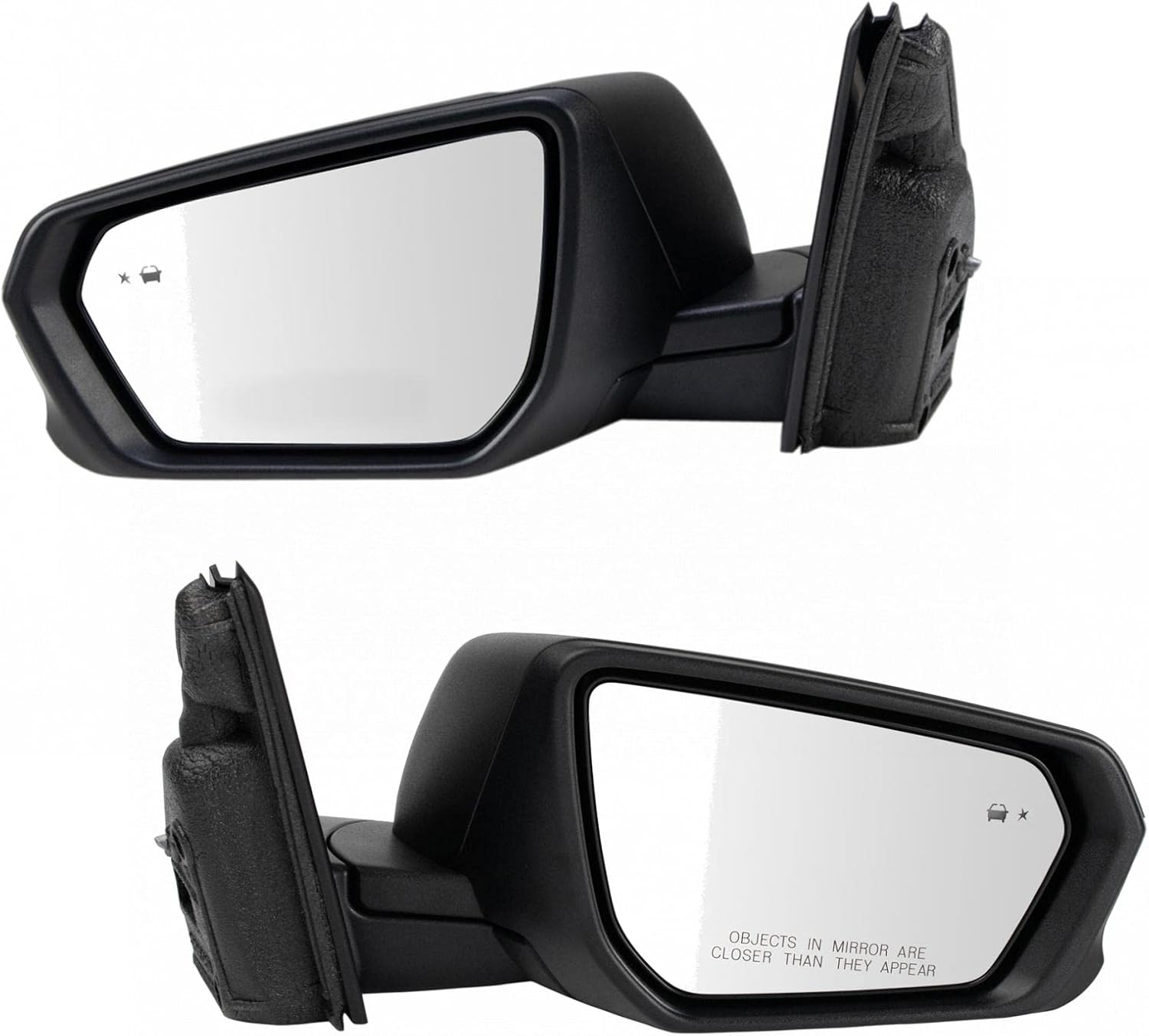 TRQ Driver & Passenger Side Mirror Set with Housing Turn Signal Compatible with 2018-2020 Chevrolet Equinox GMC Terrain