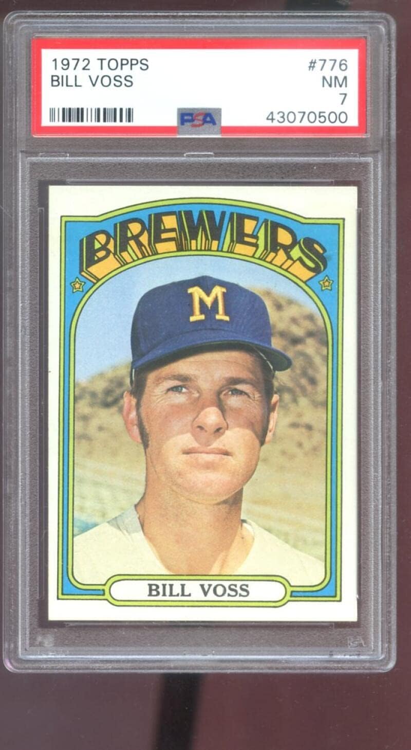 1972 Topps #776 Bill Voss PSA 7 Graded Baseball Card MLB Milwaukee Brewers