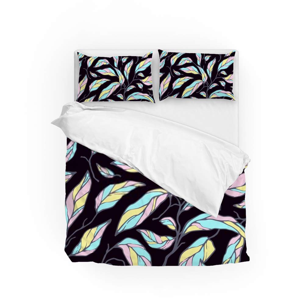 Housse de couette fleurs aquarelle pour une chambre cocooning