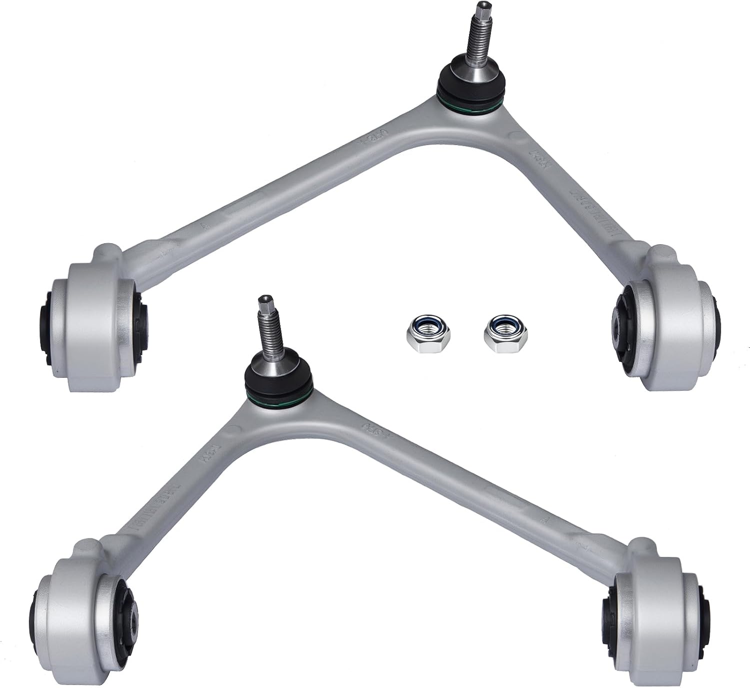Left Right Front Upper Control Arm and Ball Joint Assembly Compatible Ford Thunderbird Lincoln LS Jaguar S-Type (To VIN M45254) Driver Passenger AUQDD 2PCS K621665 K621666 Professional Suspension