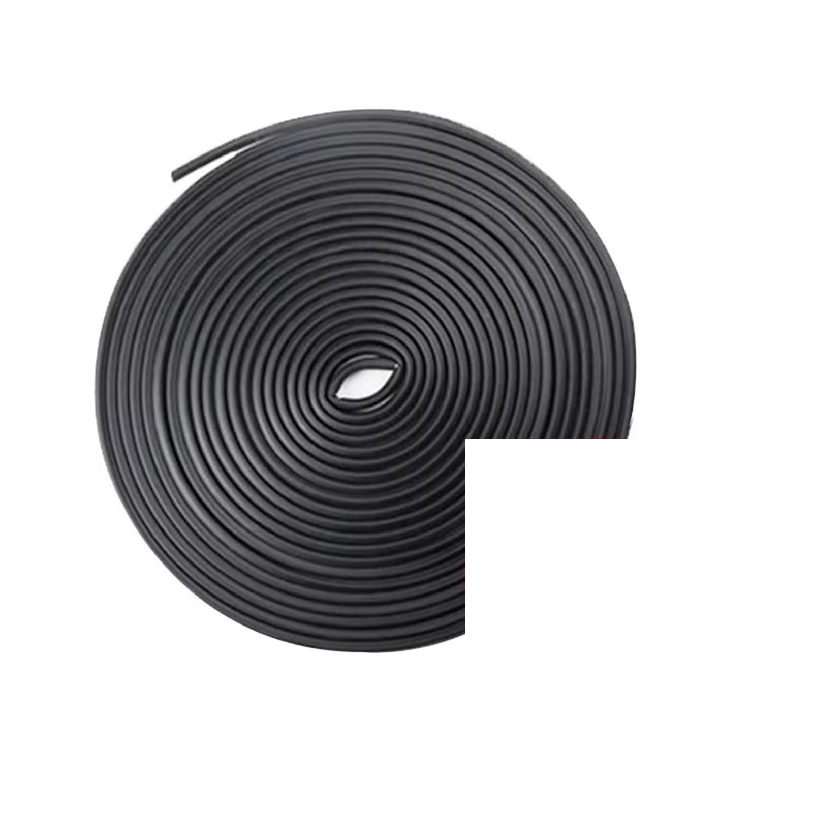 Vamhhx One Color Car Rubber Sealing Strips For Car Door Glass Window Hood Trunk Seal Strip Rubber Double Layer Sealing Protector Weatherstrip Waterproof Car Door Rubber Seal(16 Meters)
