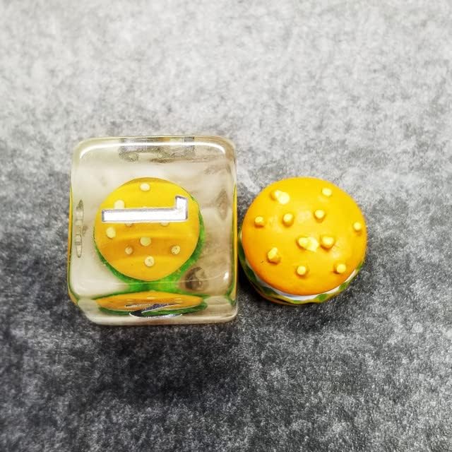 Miniatura 9 de Sage's Portal Familiars and Reagents - Juego de dados poliédricos de resina para Dungeons and Dragons RPG de mesa TTRPG (Hamburguesa)