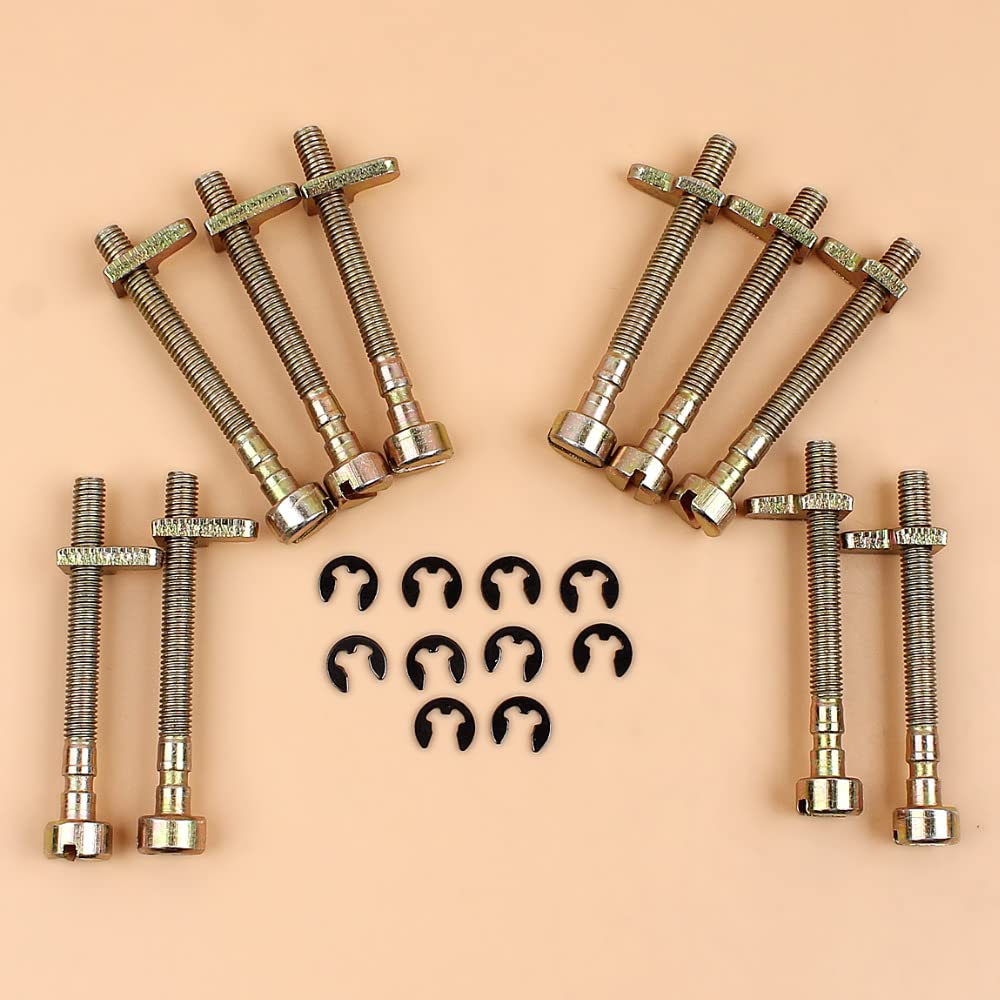 Lote de 10 Tornillos Ajuste del Tensor Cadena for Motosierra 335, 338, 435, 436, 438, 440, 441, 442 y 444