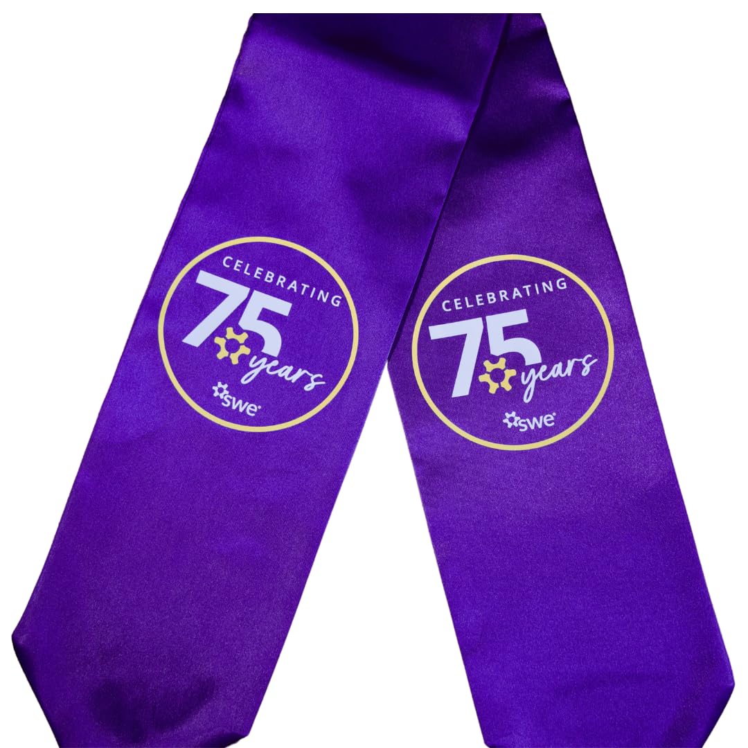 SWE 75th Anniversary Graduation Stole