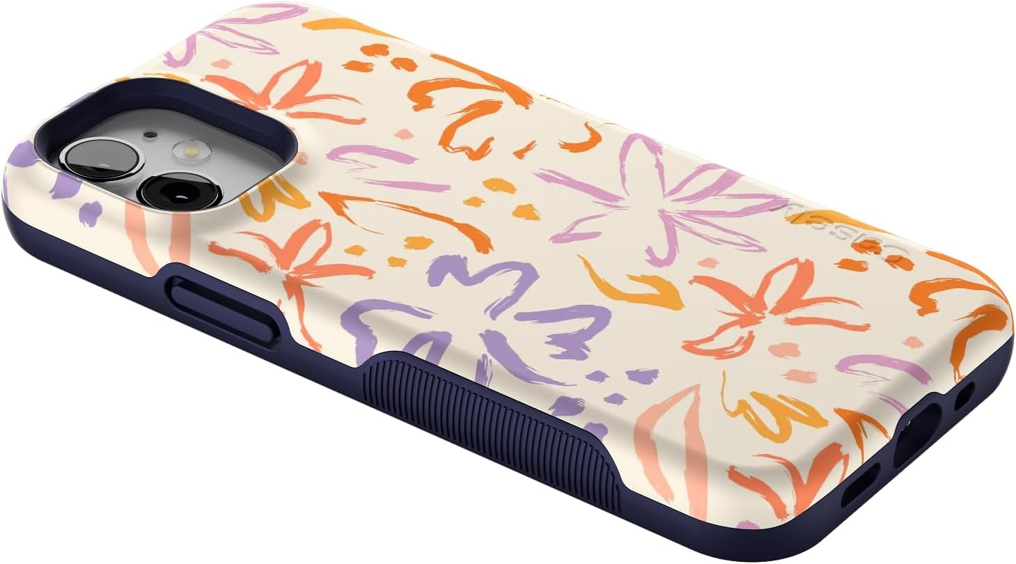 Casely iPhone 12 Mini Case | Hibiscus Blooms | Hawaiian Floral | Compatible with MagSafe | Bold Protective Design