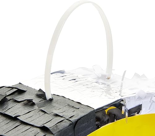 Miniatura 7 de BLUE PANDA Letrero de cruce de ferrocarril, piñata para cumpleaños de tren y decoración de cruce de ferrocarril (tamaño pequeño, 13 x 13 x 3