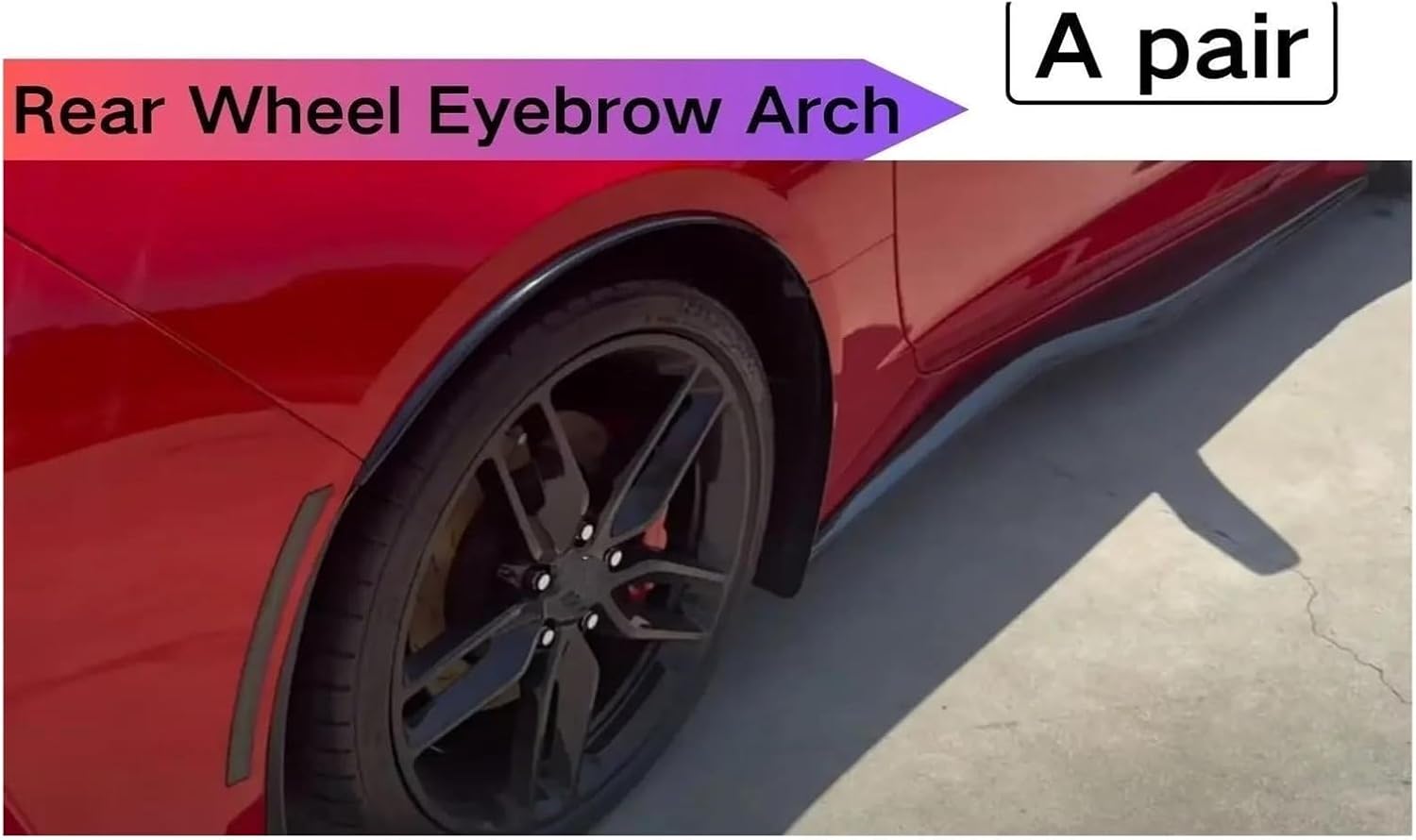 車のホイールアーチ 用 シボレー 用 コルベット C7 用 スティングレイ Z51 2014-2019年式 リアホイール アイブロウ