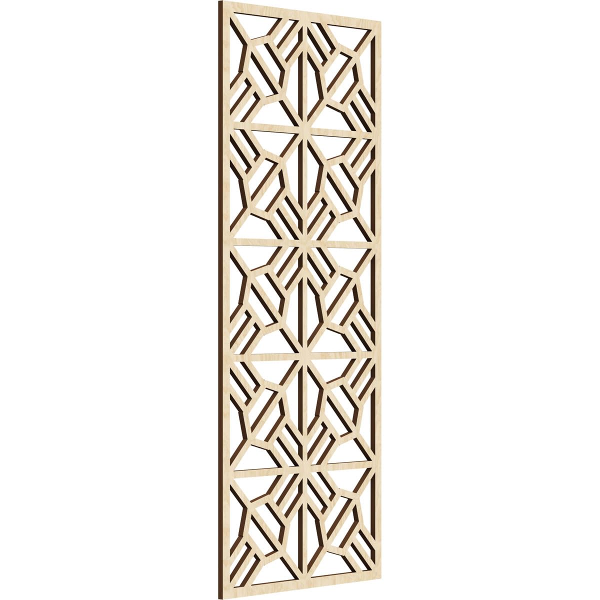 17 3/8"W x 44 3/8"H x 3/8"T Auburn Decorative Fretwork Wood Wall Panels, Birch
