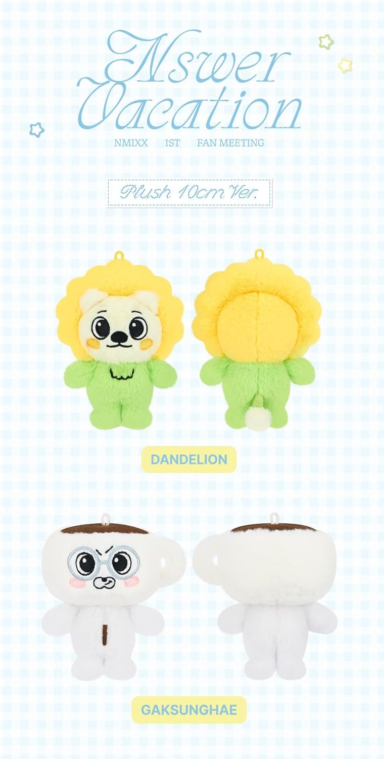 NMIXX NSWER VACATION Official MD 10cm Plush Keyring with Tracking Sealed