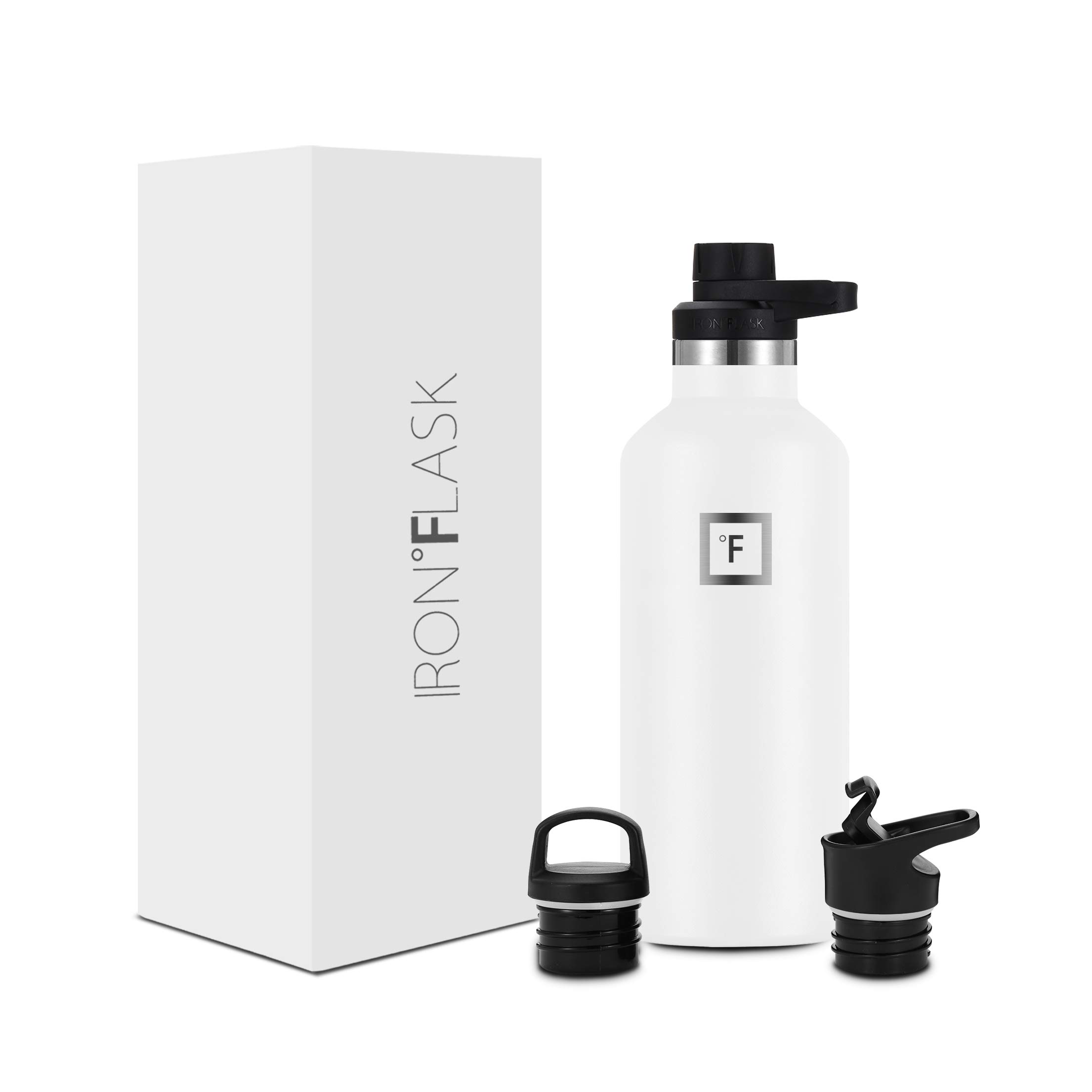 Buy IRON °FLASK Narrow Mouth Sports Water Bottle 64 Oz, 3 Lids (Spout