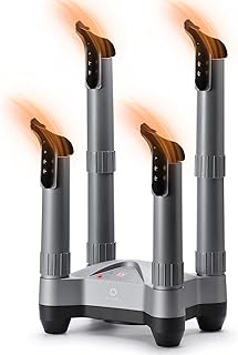 SD20 sèche-bottes électrique avec désinfection à l’ozone, ventilateur chauffant, séchage rapide et minuteur réglable, adapté aux bottes de travail, de ski, baskets et gants