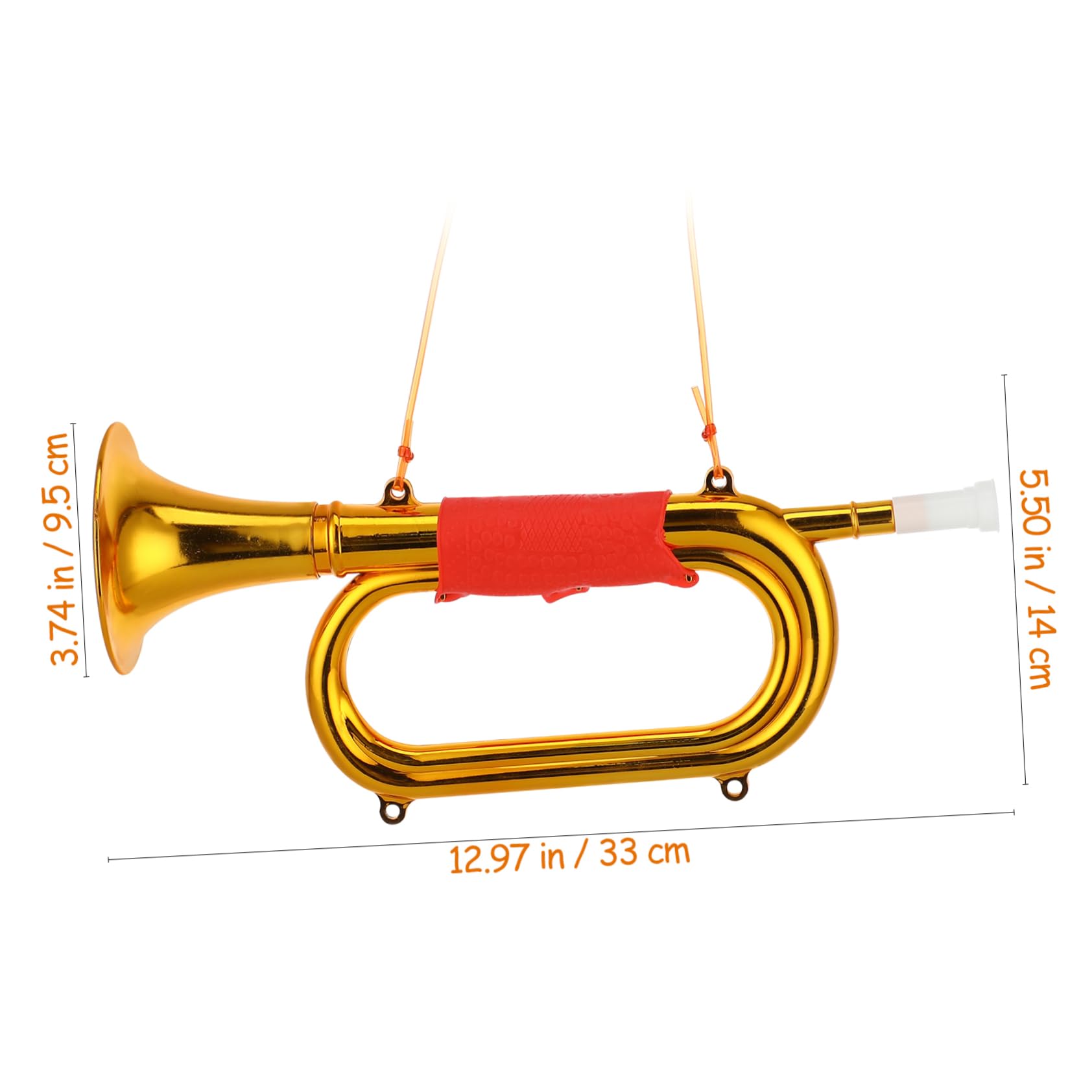 Bugle Trumpet for Realistic Stage Performance Musical Instrument for Early Education Entertainment