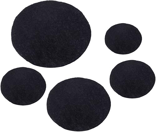 Miniatura 5 de caydo 6piezas negro calcomanía Back Hojas de fieltro tela Sticky Back Hojas, 8,3por 11.8" (Tamaño A4), autoadhesivas, duradero y resistente al agua,