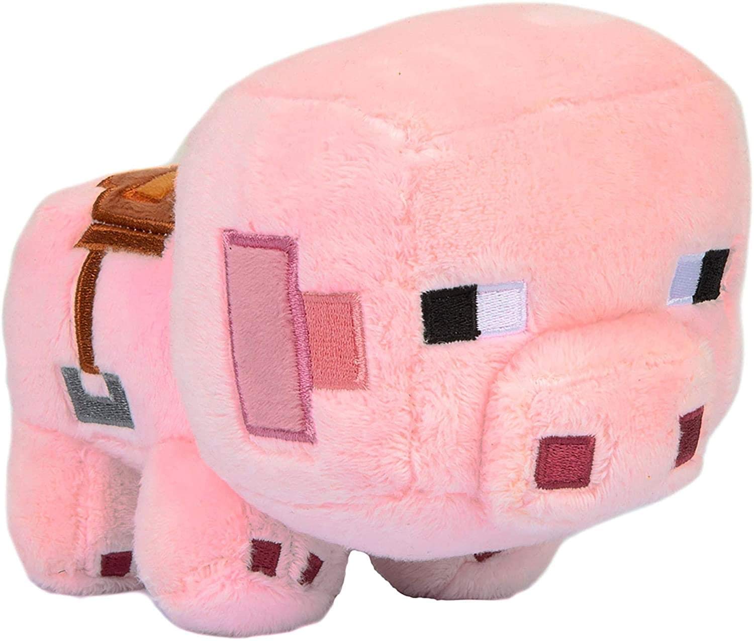 Amazon.com: JINX Minecraft Happy Explorer Saddled Pig Plush