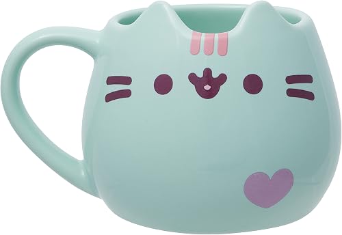 Enesco Pusheen Sculpted Pastel Mug 16 oz (Mint)