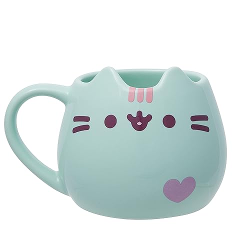 Enesco Pusheen Sculpted Pastel Mug 16 oz (Mint)