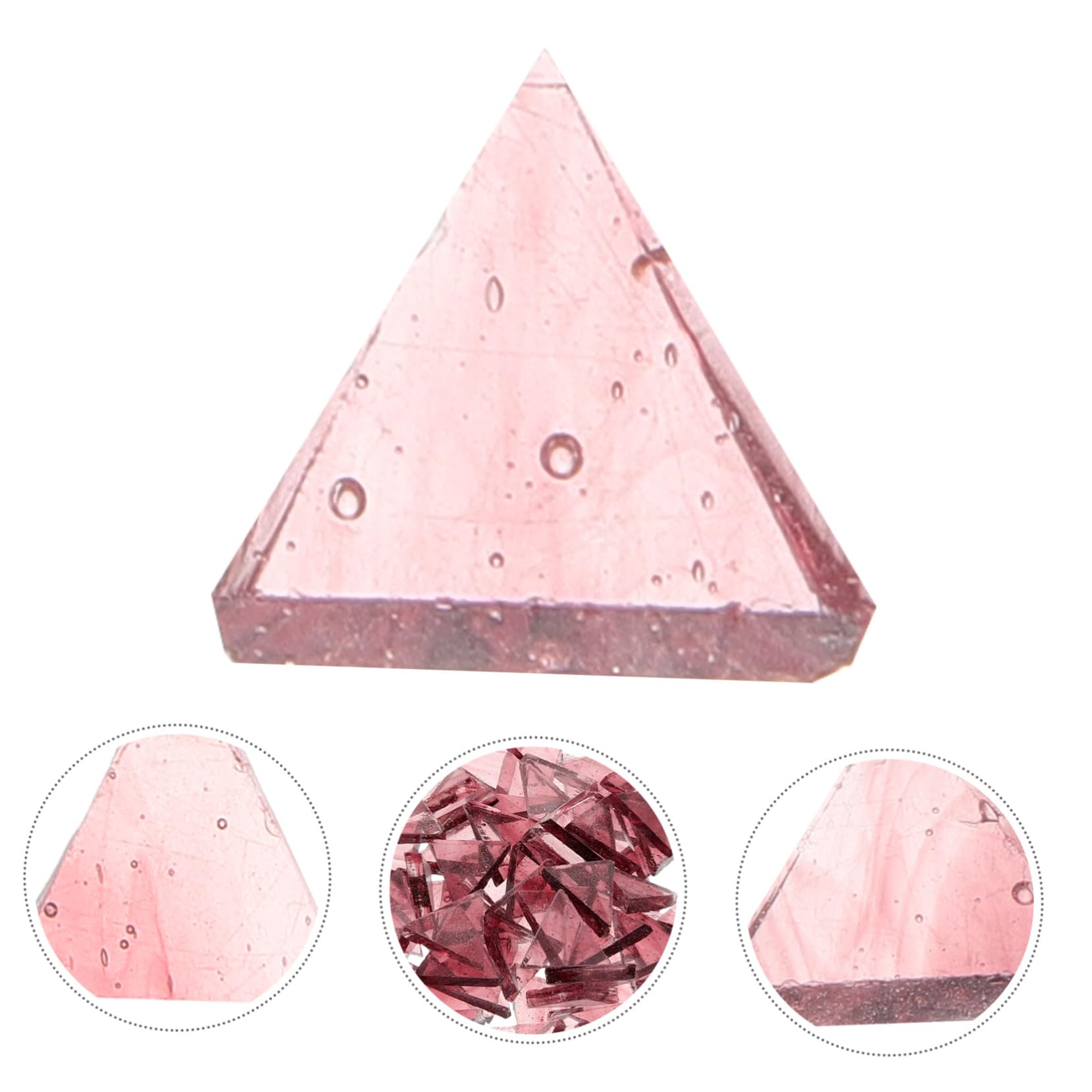 NUOBESTY 2 Set Mica Minuscolo Bianco Arredamento Decorativo Decorazione Casa Mattonelle Tessere Di Mosaico Frammento Di A Mosaico Bicchiere 290 Pezzi*2