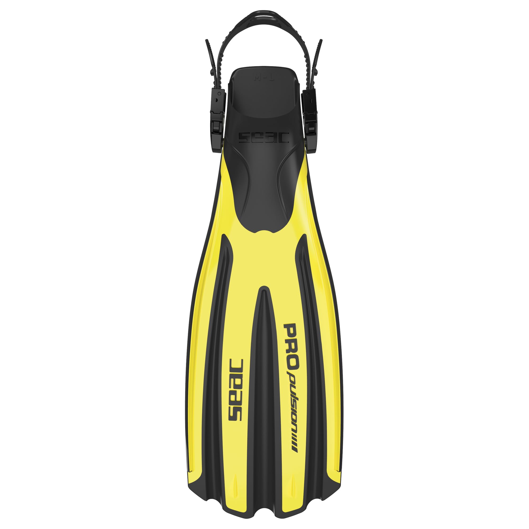 Seac Propulsion, Pinne da Subacquea con Cinghiolo Regolabile, Made in Italy