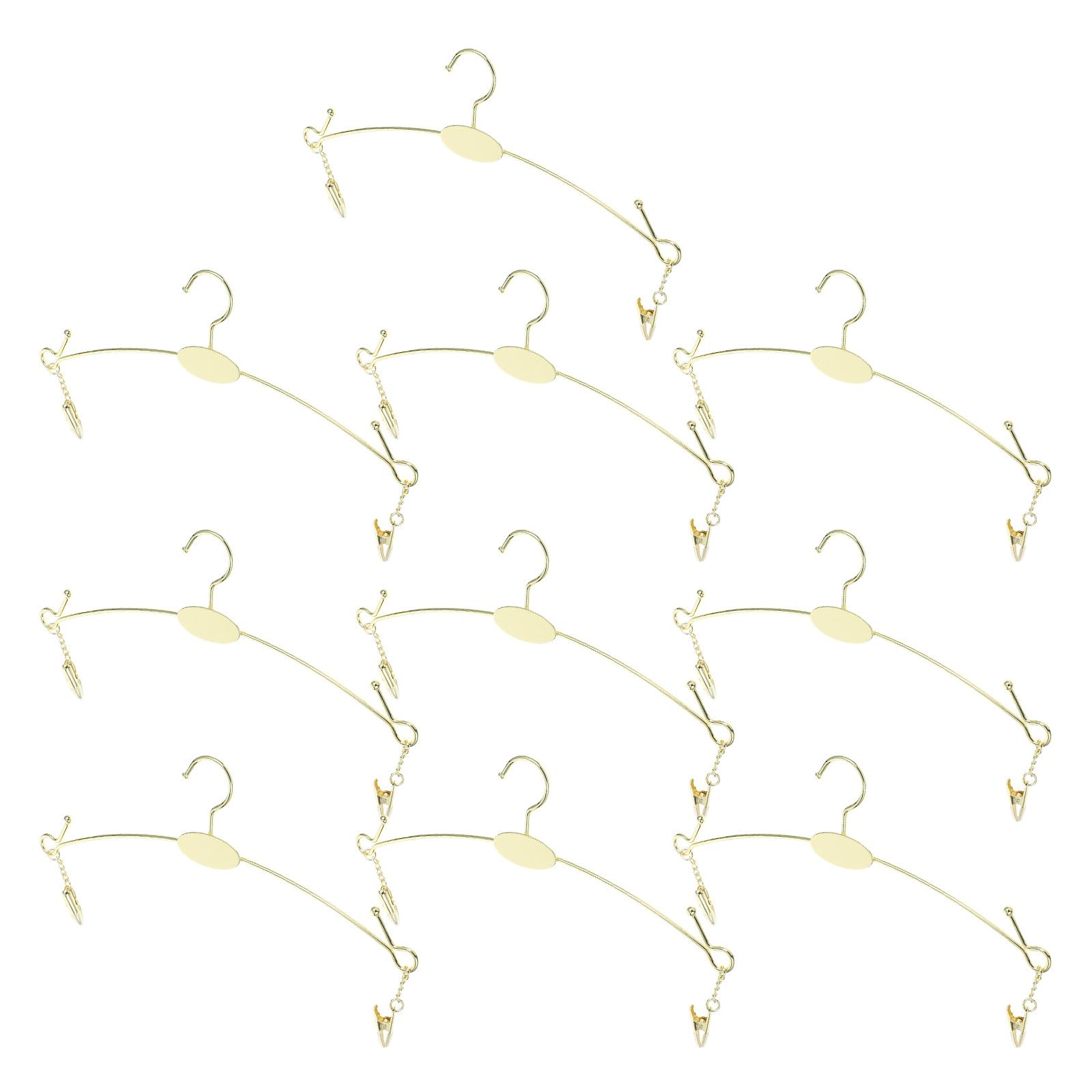 Cintres en métal avec clips et finitions soignées pour lingerie et pantalons