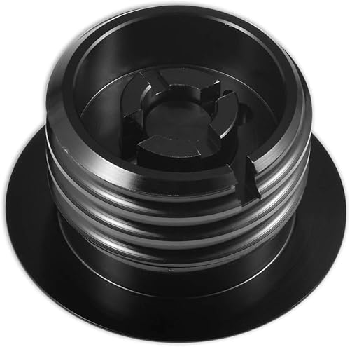 Miniatura 6 de Tapón de gasolina desplegable, tapa de gasolina negra atornillada, tanque de combustible ventilado para Har ley David-son, rosca regular